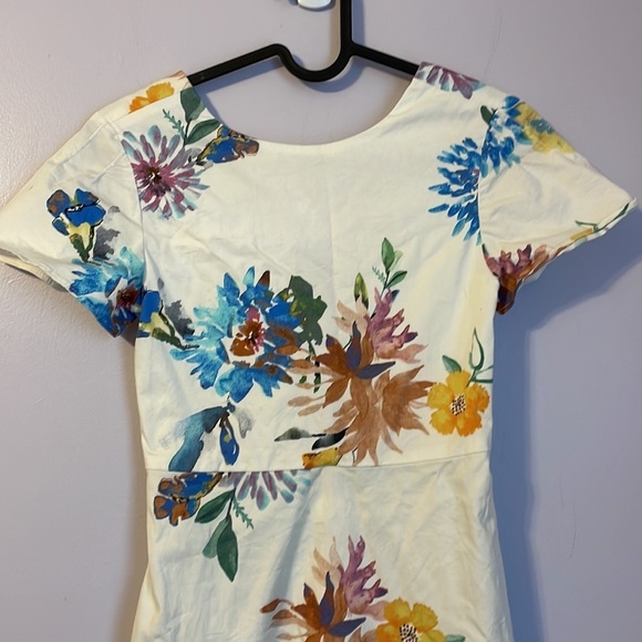 Zara Girls Soft Collection Floral Cut Out Back Fit and Flare Dress size 10 - Picture 2 of 16